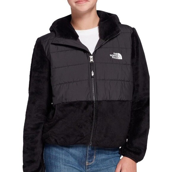 The North Face Girls Youth Big Kids Girls Sherpa Nylon Mashup Jacket - Picture 1 of 6